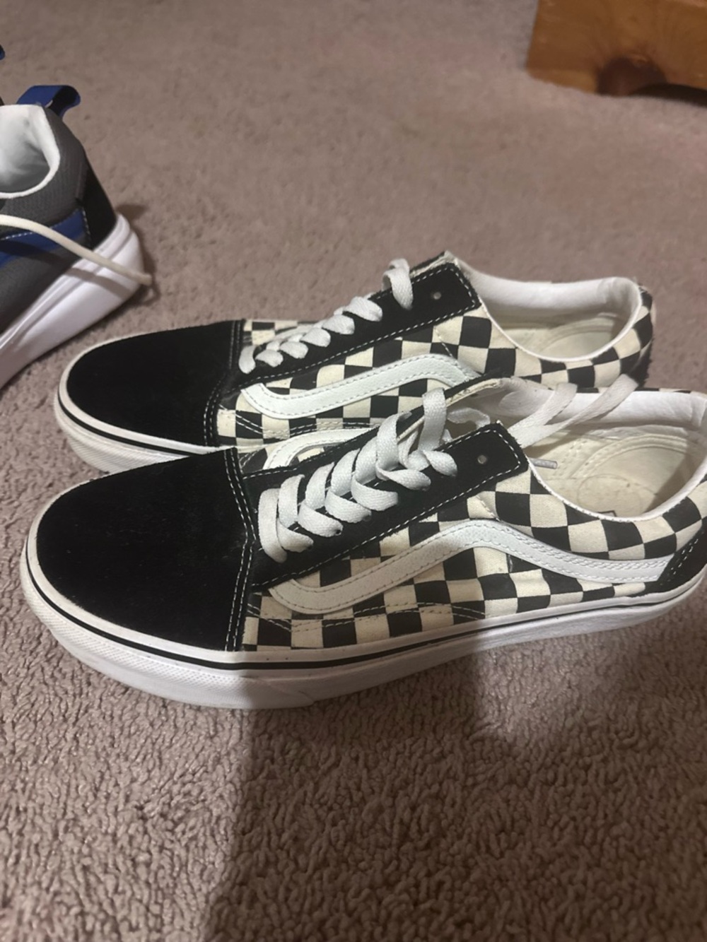 Vans Black and White Checkerboard Old Skool Sneakers